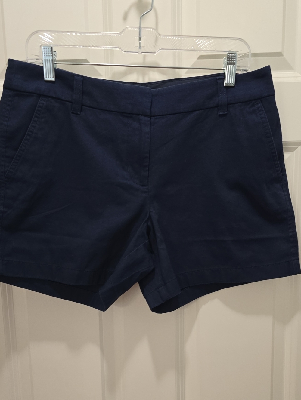 J. Crew Navy Cotton Blend Chino Shorts